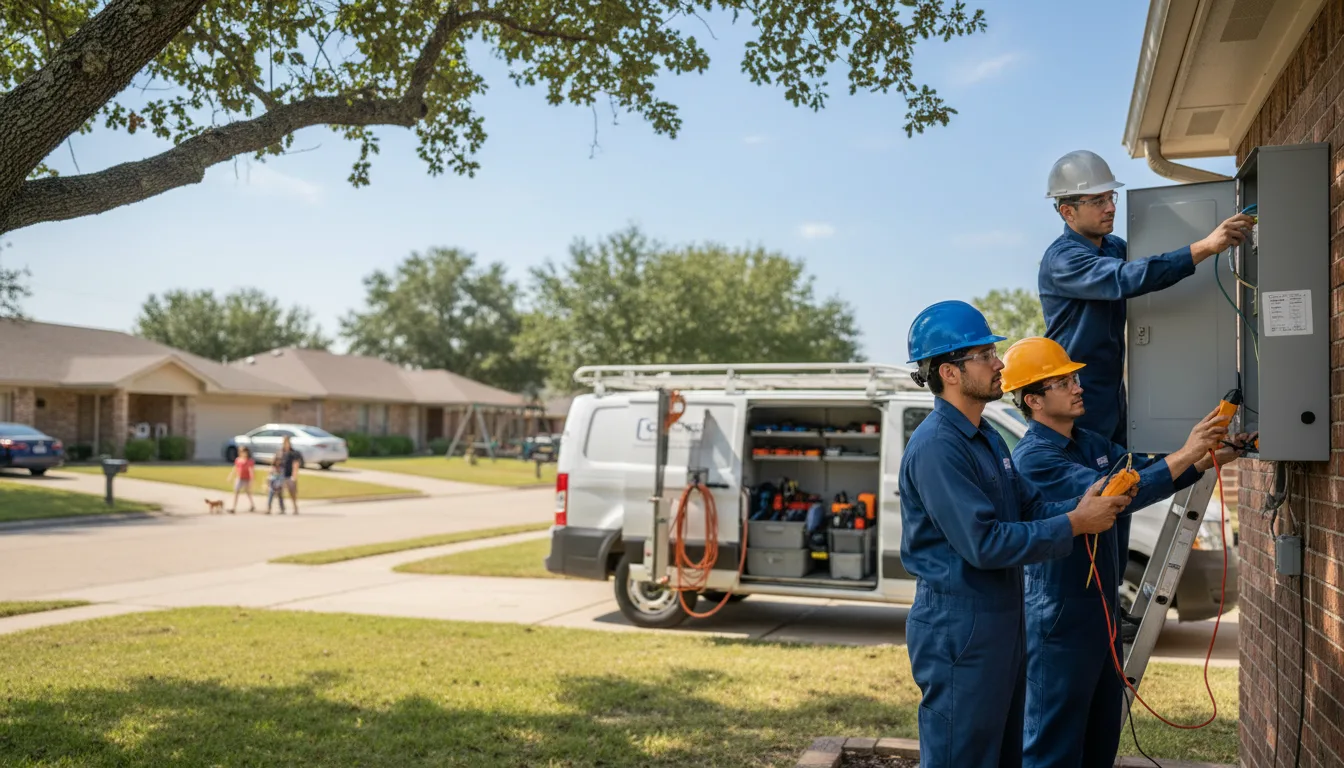 Certified electrician providing emergency electrical services in Blackwell, TX